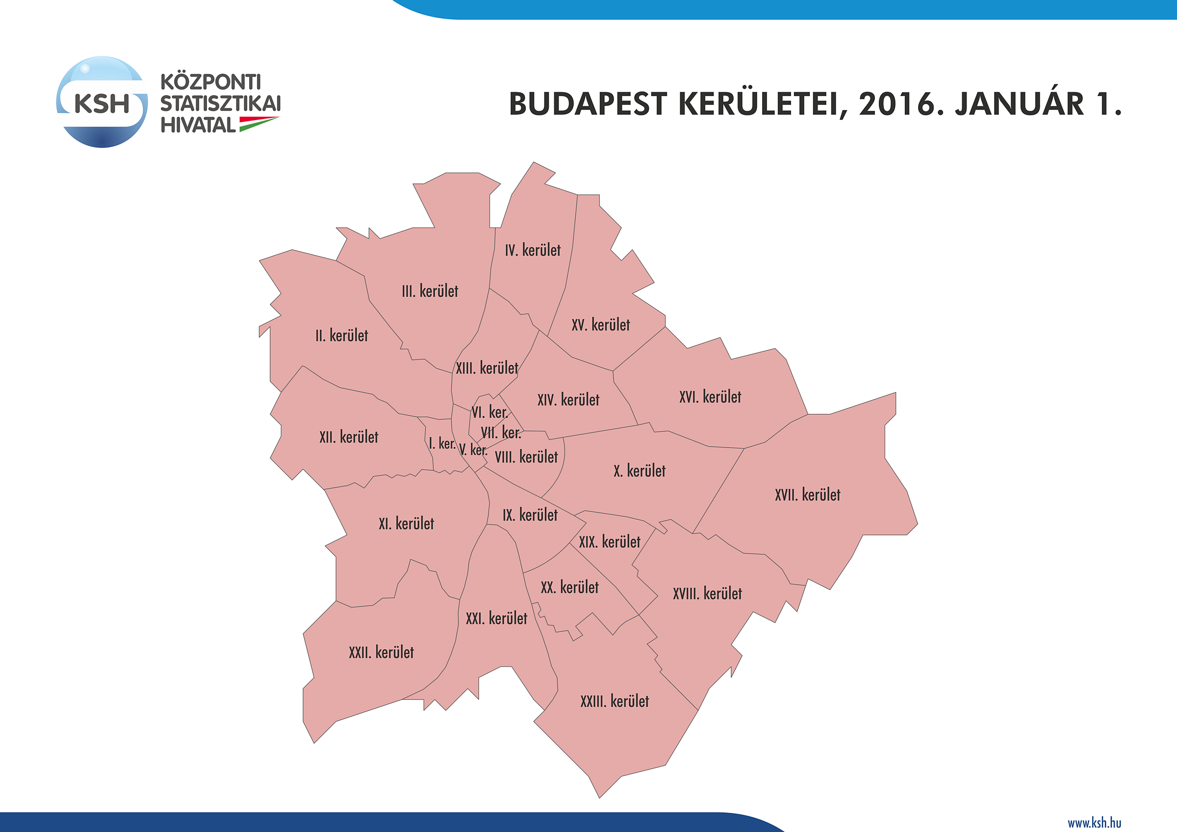 budapest közigazgatási térkép Központi Statisztikai Hivatal budapest közigazgatási térkép