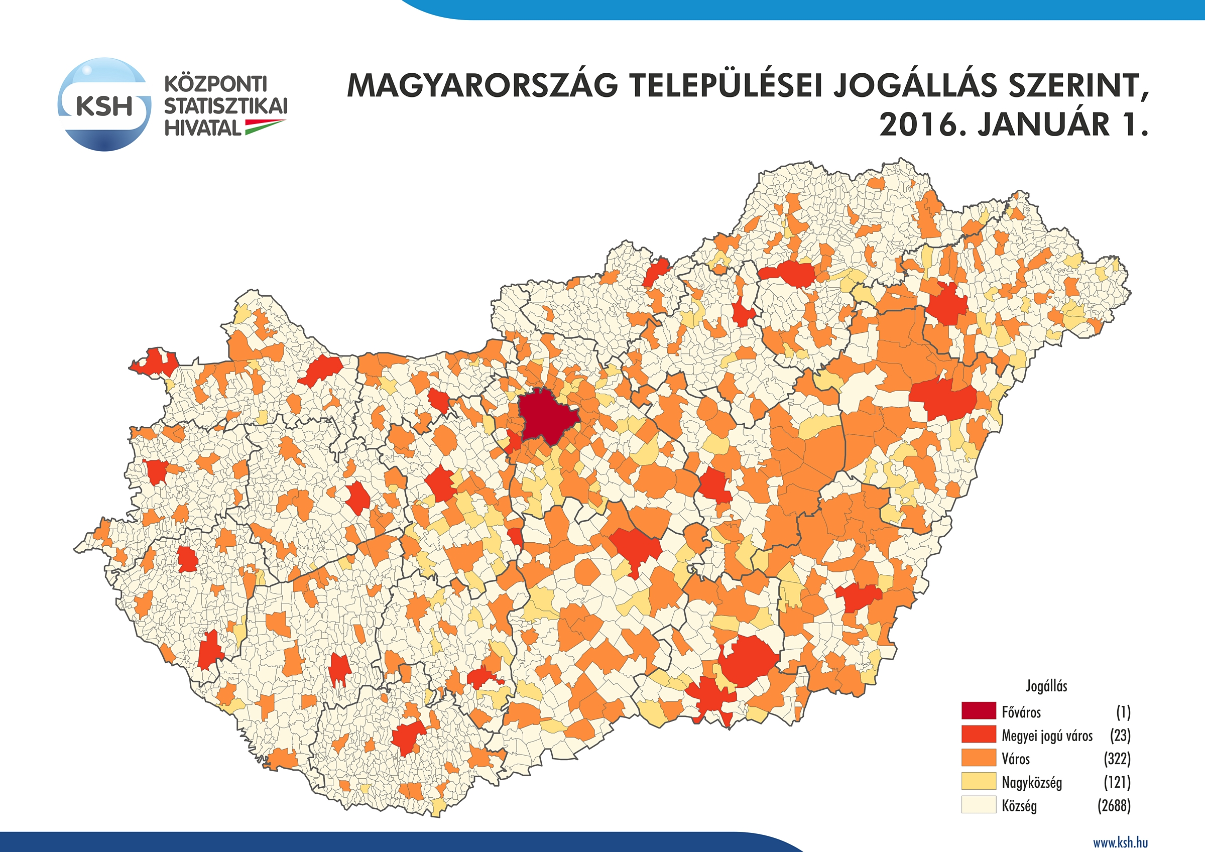 magyarország települései térkép Központi Statisztikai Hivatal magyarország települései térkép
