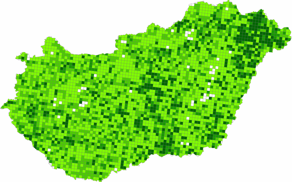 25 km²-re jutó gazdaságok száma (gazdaságsűrűség), 2010