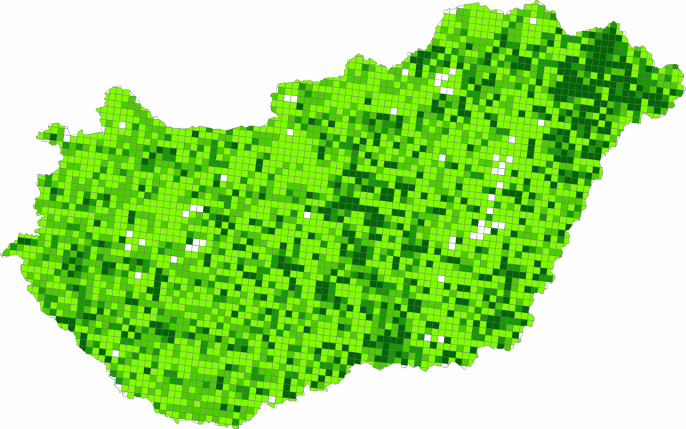 25 km²-re jut gazdasgok szma (gazdasgsrsg), 2010