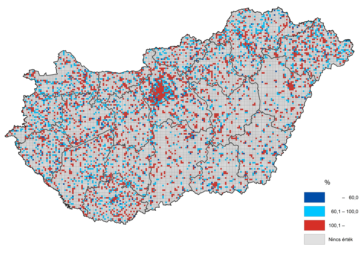 A kiskereskedelmi forgalom értékindexe Magyarországon, 2021. április
