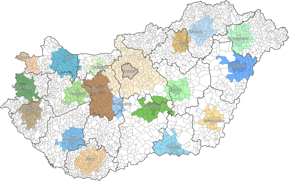 Magyarorszg funkcionlis vrostrsgei