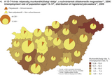 Unemployment rate of population aged 15&ndash;74, distribution of registered job-seekers, 2006