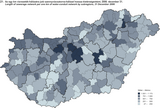 Length of sewerage network per one km of water-conduit network by subregions, 31 December 2006