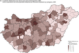 Active corporations and unincorporated enterprises per thousand inhabitants by subregions, 2005