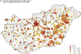 Towns by population size group, 1 January 2007