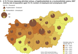 Activity rate of population aged 15&ndash;74, number of employed and unemployed, 2007