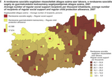 Average number of regular social support recipients per thousand inhabitants, average number of recipients of regular social support and regular child protection allowance, 2007