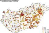 Towns by population size group, 1 January 2008