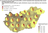 Az egy főre jutó bruttó hazai termék (GDP), a bruttó hozzáadott érték megoszlása főbb nemzetgazdasági áganként, 2007