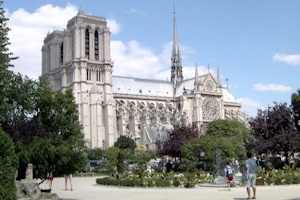 A Cité szigeten álló Notre Dame Székesegyház, a gótika remekműve