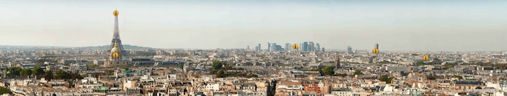 Párizsi panoráma a Saint Sulpice templom tornyából